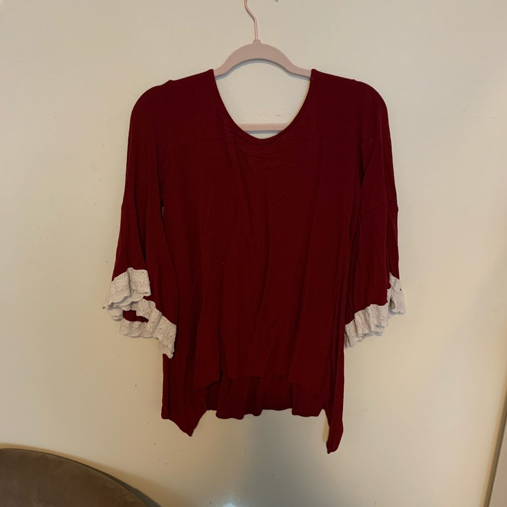 Mini Maroon Dress - image 2